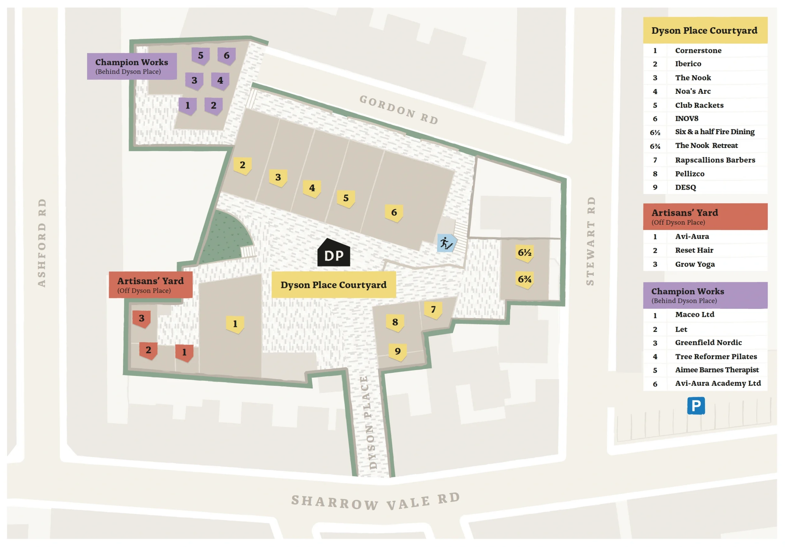Dyson Place Map